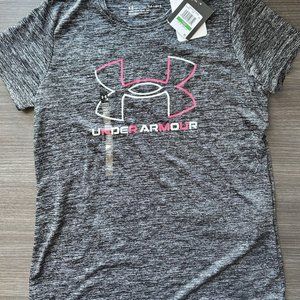 Youth Large NWT Under Armor grey shirt
